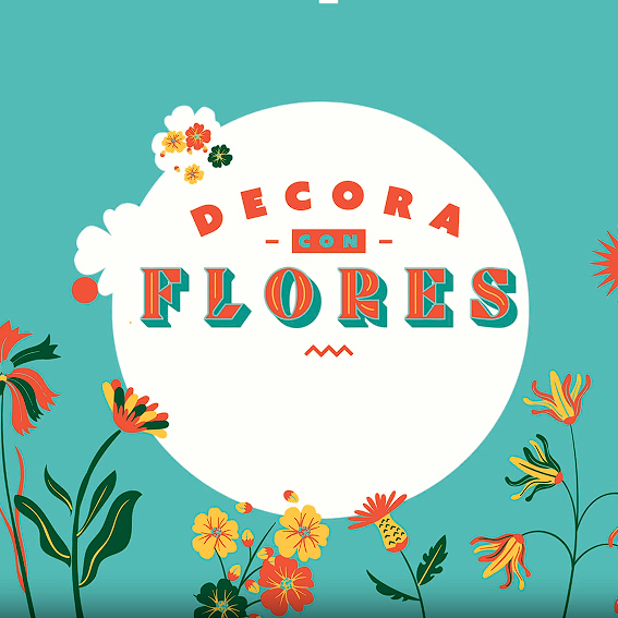 DECORA CON FLORES